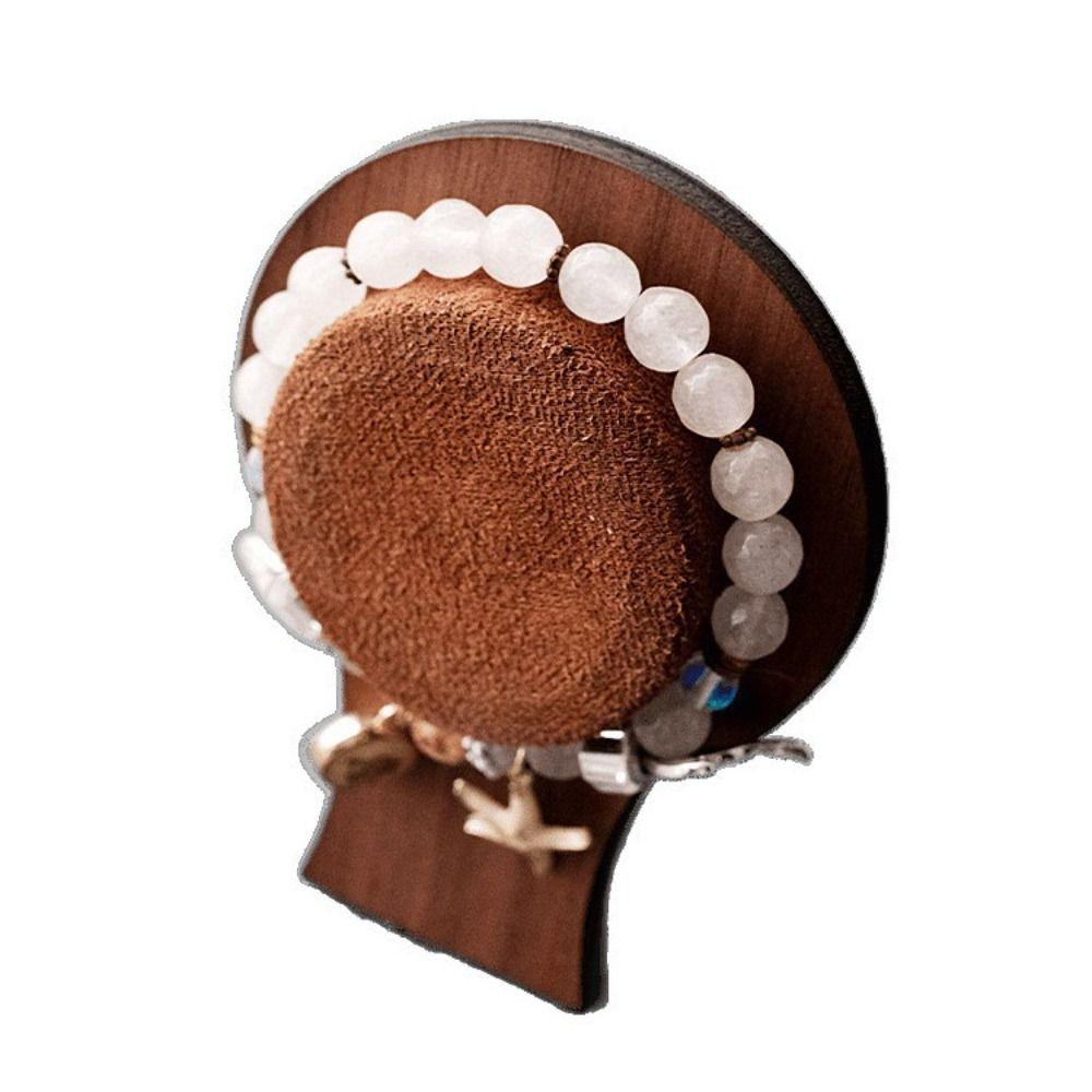 Wood Bracelet Tray Organizer Hand Jewelry Holder Simple Jewelry Display Stand  Gift