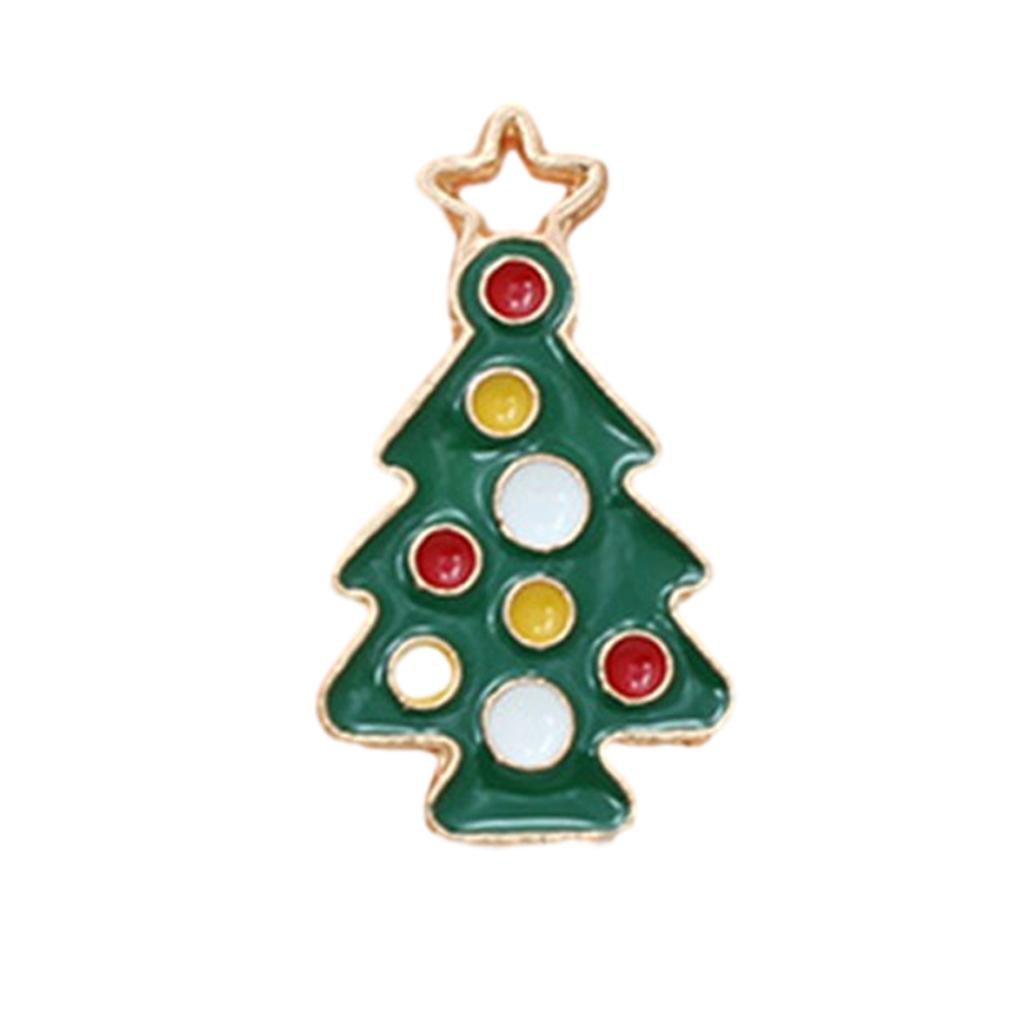 Christmas Tree Charms Jewelry Making Charms Pendant for Necklace Bracelet Earring Making Cristmas Stocking Stuffer