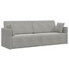 Floor Sofa Bed Light Grey 213 X 70 X 77 Cm Velvet