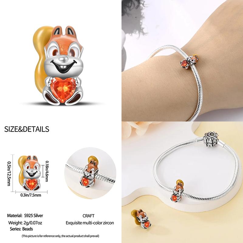 New In Copper Cute Pet Animal Shapes Charm Beads Fits Pandach Original Charms Bracelet For Women Pendant Bead Jewelry