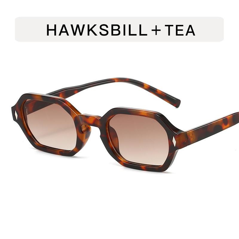 Occhiali da Sole Quadrati Irregolari con Montatura Piccola Donna Per Uomo Marca di Lusso Designer Occhiali da Sole Punk Popolari Vintage Hip Hop Ombreggiatura UV400
