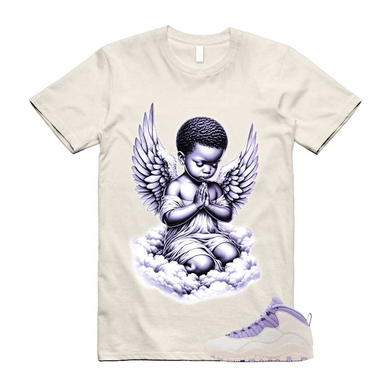 10 Hydrangeas Chalk Wild Grape Lavender Air T Shirt Match ANGEL 4XL
