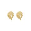 Love Flower Pleated Creative Earrings Women'S Retro Light Luxury High-End Bow Simple Stud Earrings