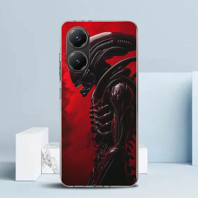 Coole A-Alien X-Xenomorph Soft Hülle für Xiaomi Poco F7 Ultra X7 X6 X5 Pro M7 Handyhülle Redmi 15 15C 13 13C 12 12C 10 10C Druck