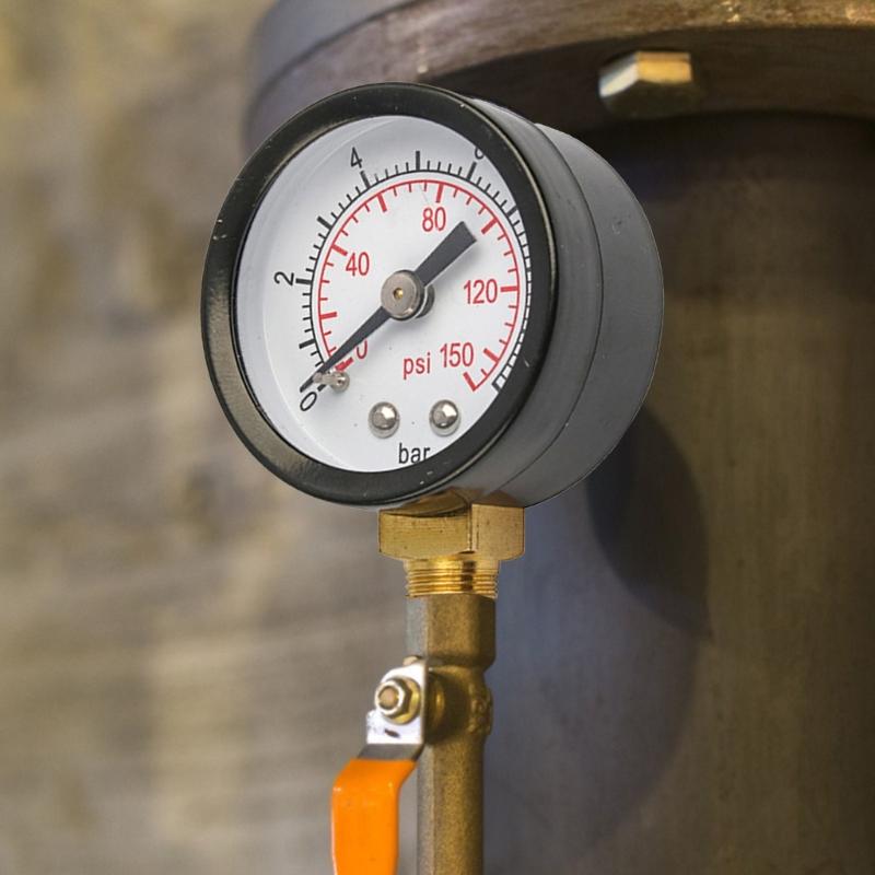 40mm Pool Filter Water Pressure Dials Hydraulic Pressure Gauge Meter Manometer 1/8" NPT for Air Compressor Water Systems