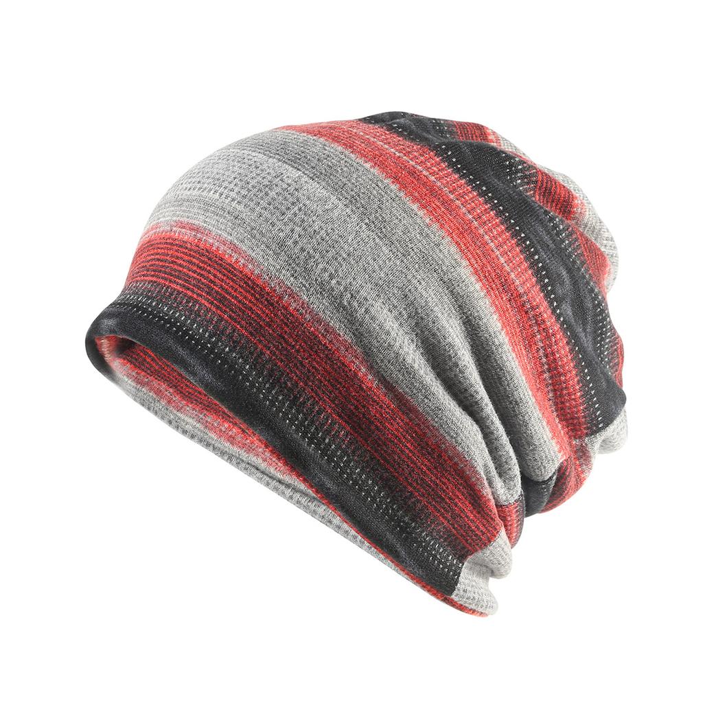 Graffiti scarf dual purpose hoodHigh quality of feUnisex and Unisexs cap Baotou Hat breathable sleeping hatStriped Bohemian hat