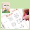 4 Stück Magisches gerilltes Schreibübungsheft Kalligrafie-Übungsbuch Für Vorschulkinder Schreibfähigkeiten Üben
