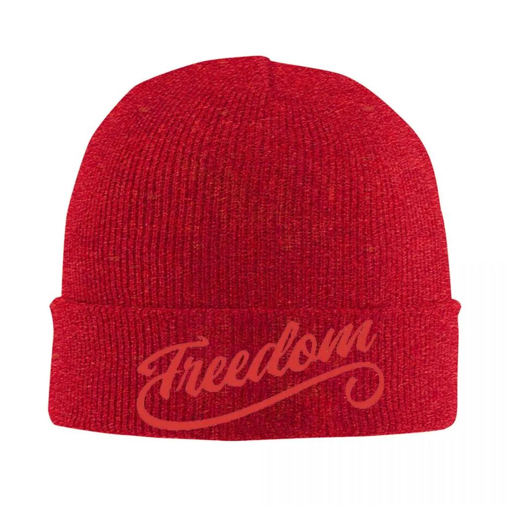 Charlie Kirk Freedom Warm Knitted Cap Winter Knit Bonnet Hat Skullies Beanies Hip Hop Caps for Unisex