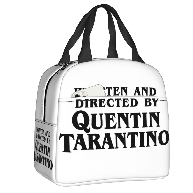 Custom Vintage Film Quentin Tarantino Lunch Box Pulp Fiction Kill Bill Thermal Cooler Food Insulated Lunch Bag Portable Tote Bag