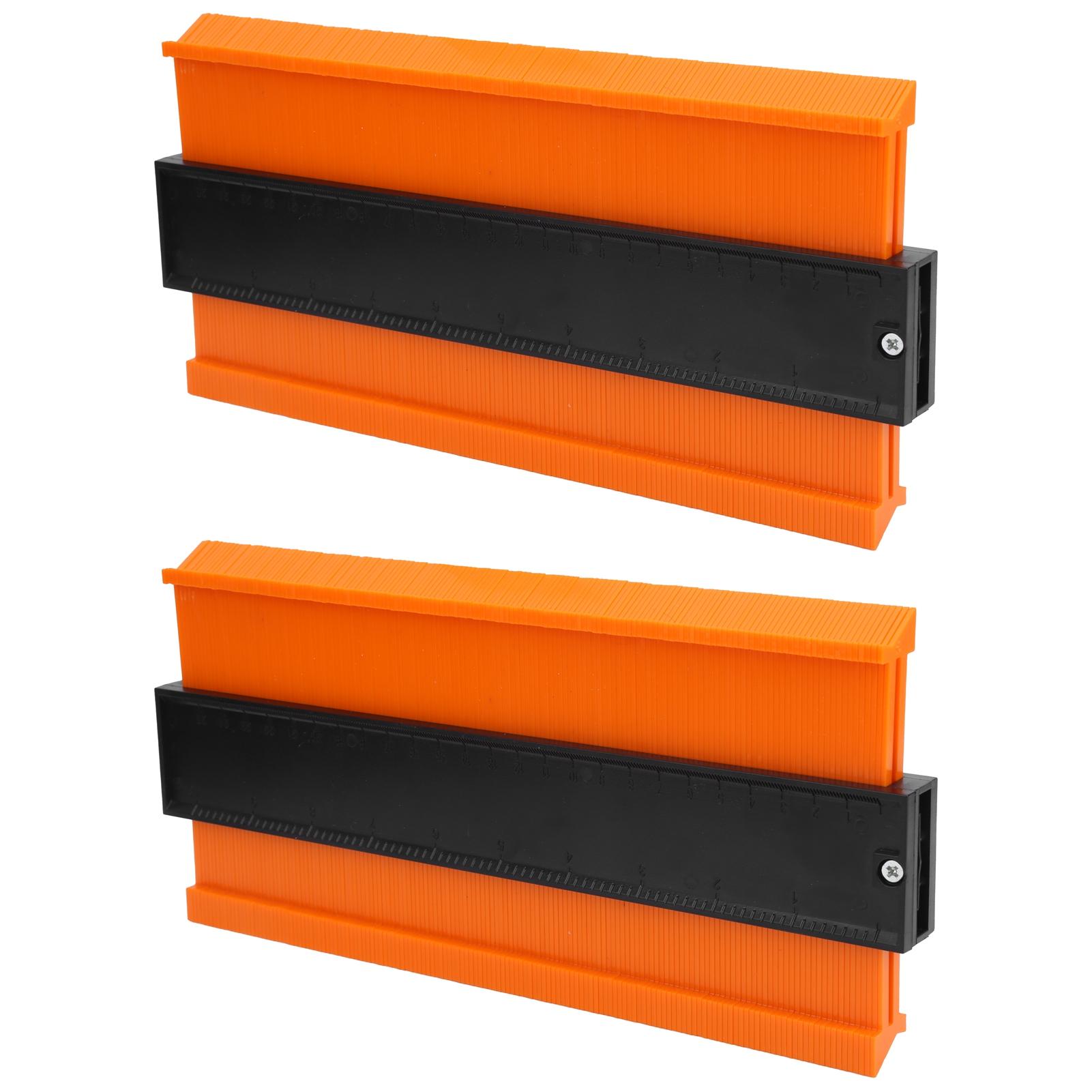 

2 шт. Шаблон контурный линейки для измерения неправильных форм, 10 дюймов