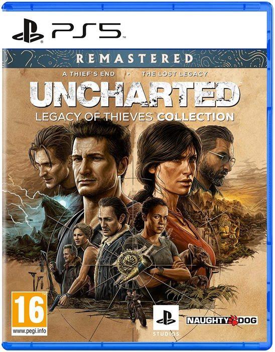 Video game - uncharted - legacy of thieves collection - ps5 - action - blu-ray