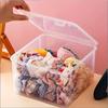 Large Capacity Clear Plastic Storage Box, A4 File Organizer with Lid, Multi-Tiered Document Holder for Home, School, and Office Supplies Accessories