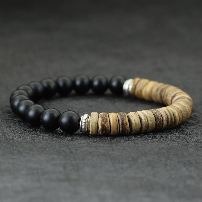 Minimalist Mens Bracelet Natural Wooden Braclet Tiger Eyes Beaded Braslet Meditation Jewelry Accessories Pulsera Hombre Gift
