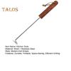 BBQ Steak Grill Hook Meat Turner Wooden Handle Stainless Steel Food Flipper for Grilling Vegetables Portable Kitchen Tool
