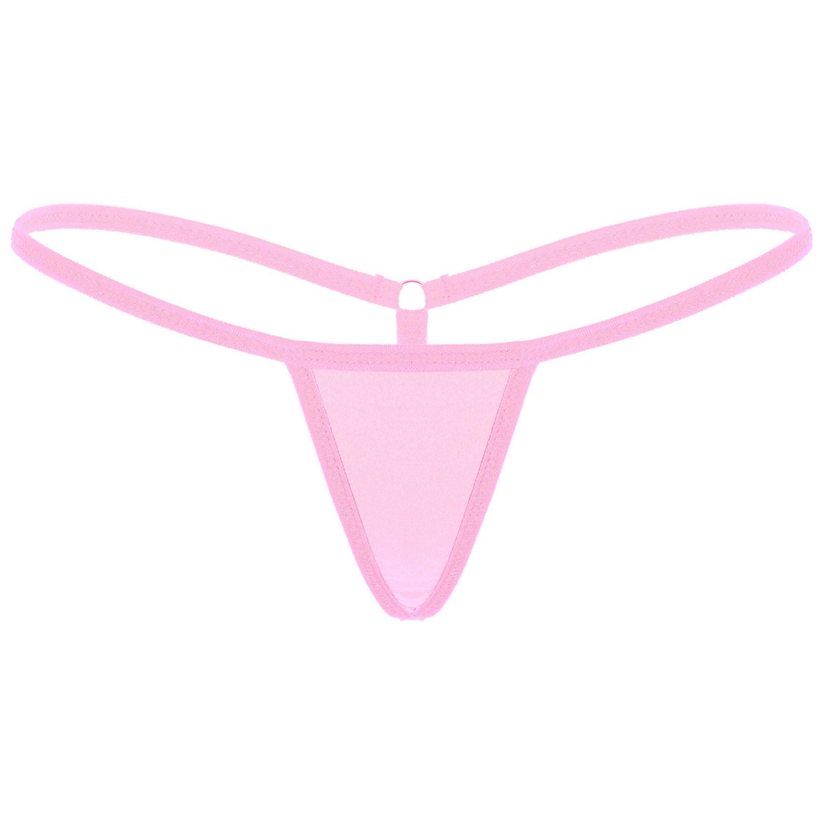 

Женские сексуальные стринги, трусики, нижнее белье, трусы-бикини с низкой посадкой One Size розовый
