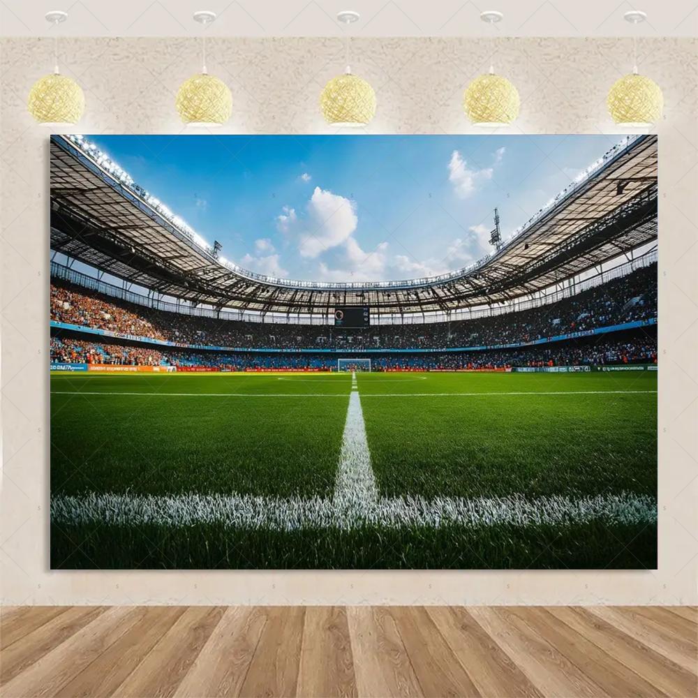 Football sports theme, birthday party, decorative background, surprise gift for boy, cake table banner, accessories2307