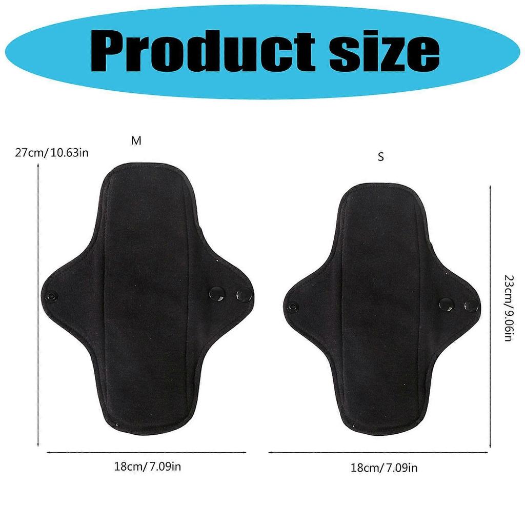 3PCS Women Menstrual Cloth Pad Absorbent Cotton Reusable Sanitary Pad Underwear Liner Antibacteria Technology Washable  23cm