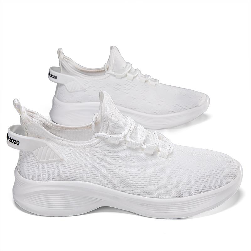 Fashion Large Size 46 Casual Fly Woven Sports Men's Shoes Fashion Casual Running Shoes Summer Mesh Sneakers Trendy Lightweight Walking