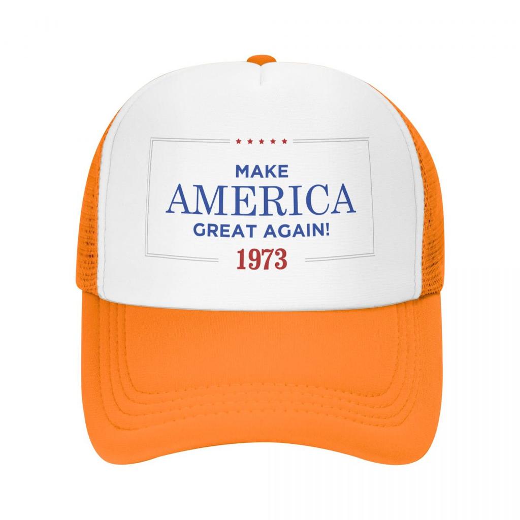 Classic Custom Years Birthday Old Gift Making America Great Since 1973 Trucker Hat Adjustable Baseball Cap Spring Snapback Caps
