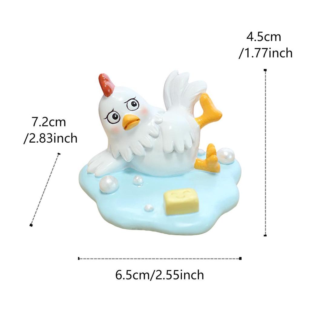 Creative Energetic Chick Phone Holder - Resin Ornament for Home, Desktop, or Car