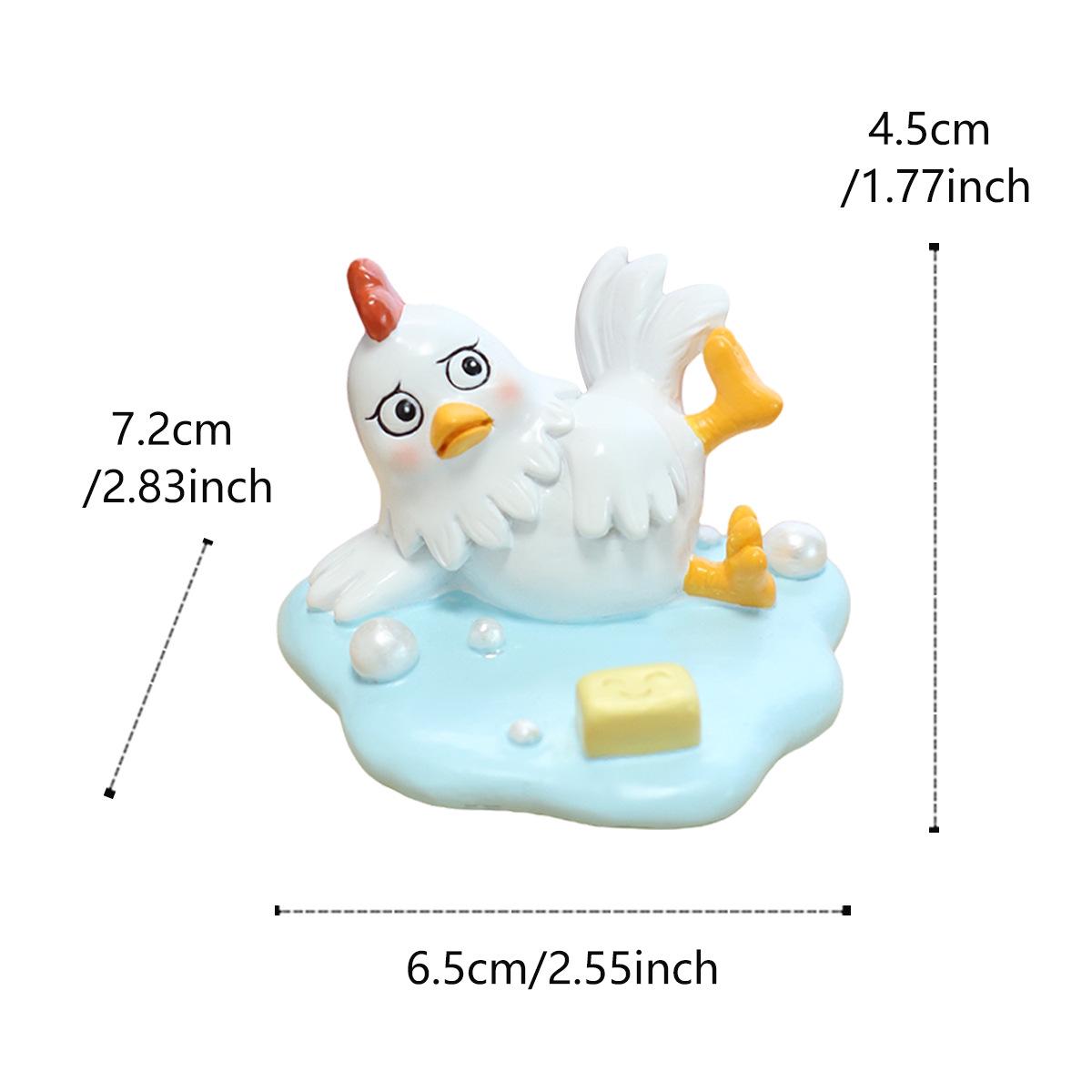 

Creative Energetic Chick Phone Holder - Resin Ornament for Home, Desktop, or Car
