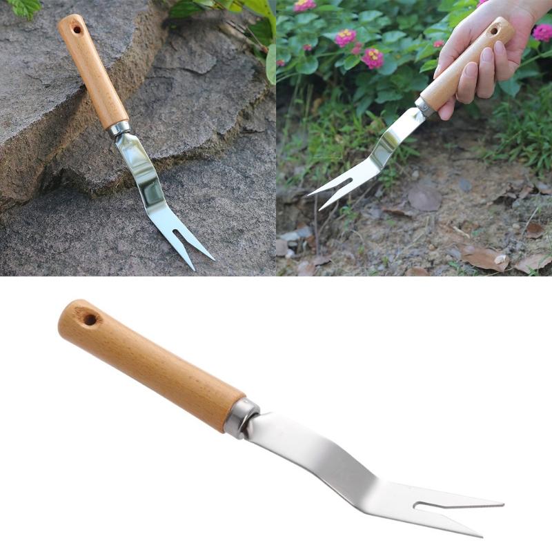 Unkrautzieher Unkrautentferner mit ergonomischem Griff, Edelstahl Unkrautwerkzeug Garten Hand Unkrautstecher Werkzeuge für Rasen