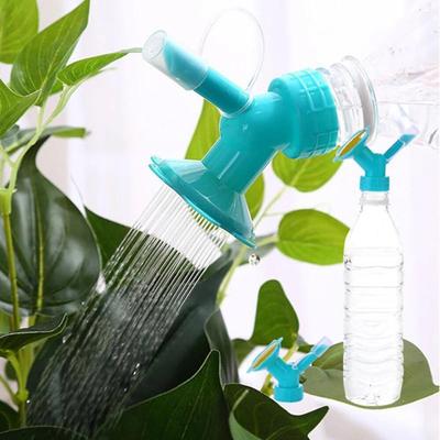 2 In 1 Flasche Kappe Sprinkler Dual Düse Bewässerung Auslauf Doppel Flasche Kopf Kann Bewässerung Düse Bonsai Garten Mini Bewässerung werkzeug