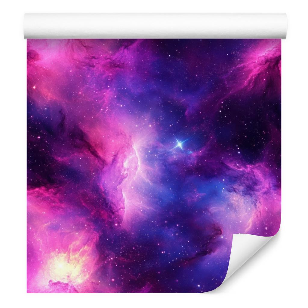 Watercolor Galaxy Wallpaper Violet, Indigo and Lavender 50x1000
