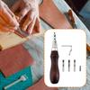 7 In 1, Leather Groover Tool Professional, Multifunction, Portable Sturdy Carving Cutting