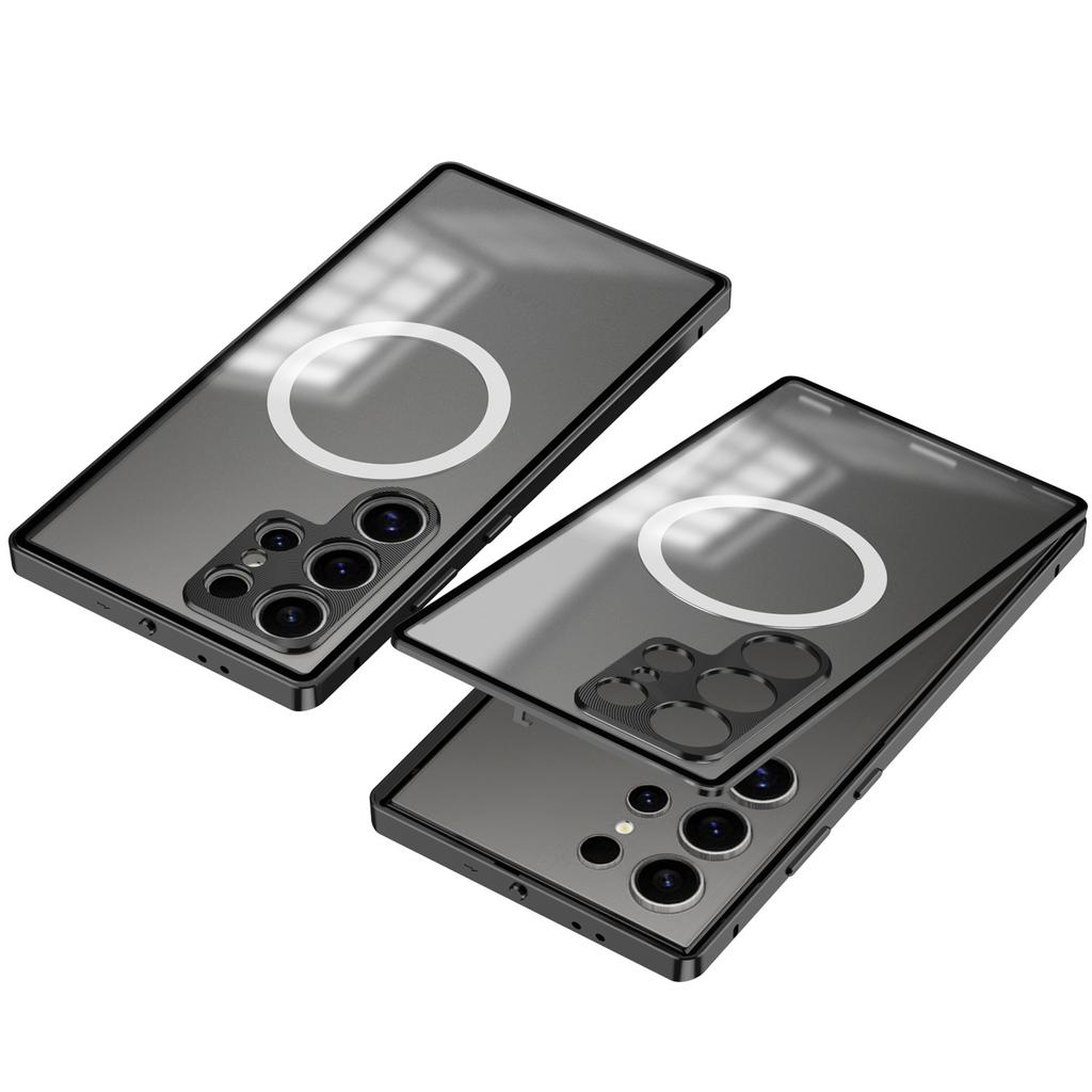 Suitable for Samsung S25ULTRA Buckle Mobile Phone Case S24PLUS Metal Single Sided Magnetic Eye Protection Cover