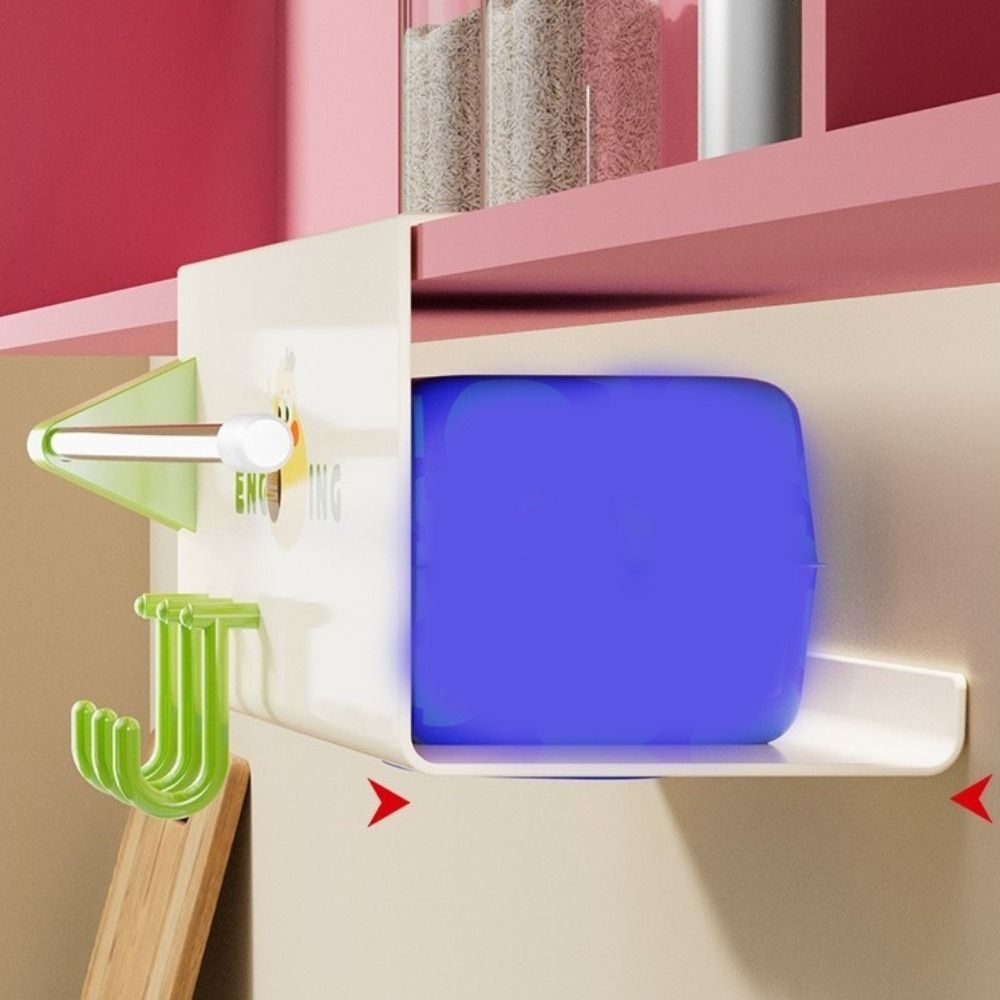 Large Capacity Upside-Down Paper Towel Rack Plastic Cling Film Holder Face Towel Holder Kitchen