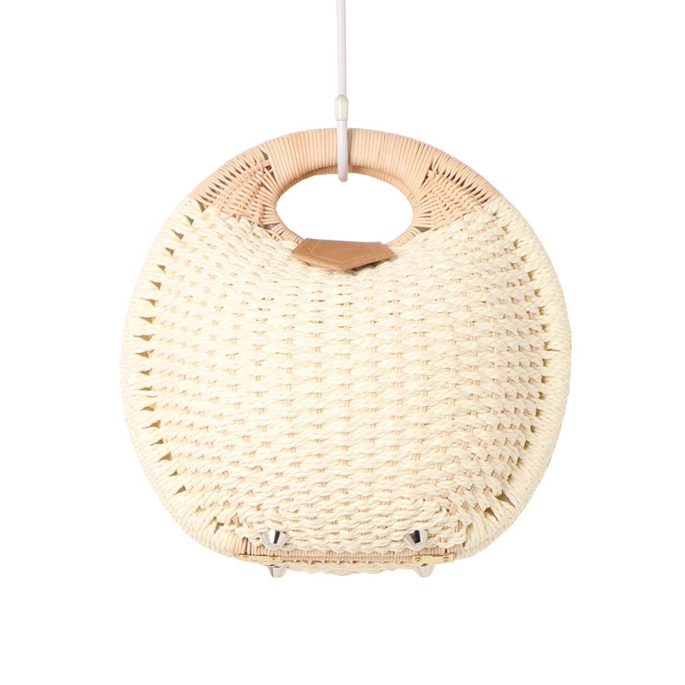 

Летняя плетеная сумка-корзина с ракушками [БЕЛЫЙ]