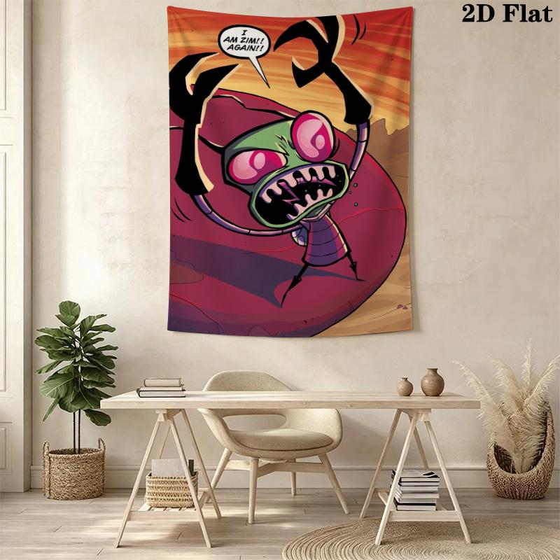 Space Invaders Pattern Home Decor Tapestry, Wall Hanging, Decorative RV Wall Cloth.MGT0918515