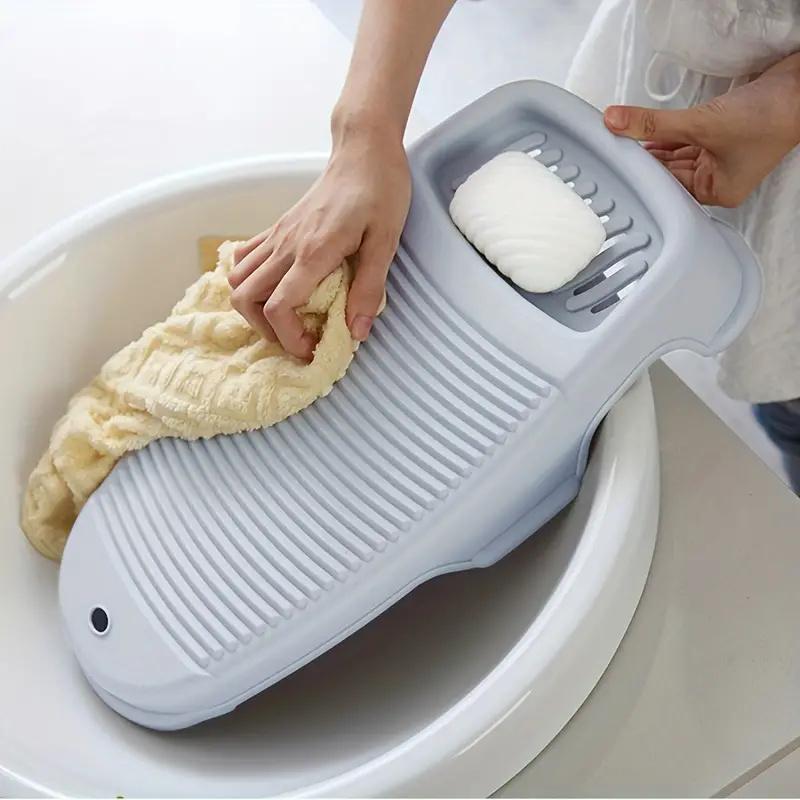 Compact & Sturdy Handwashing Washboard - Non-Slip, with Soap Storage, Ideal for Delicates and Small Items