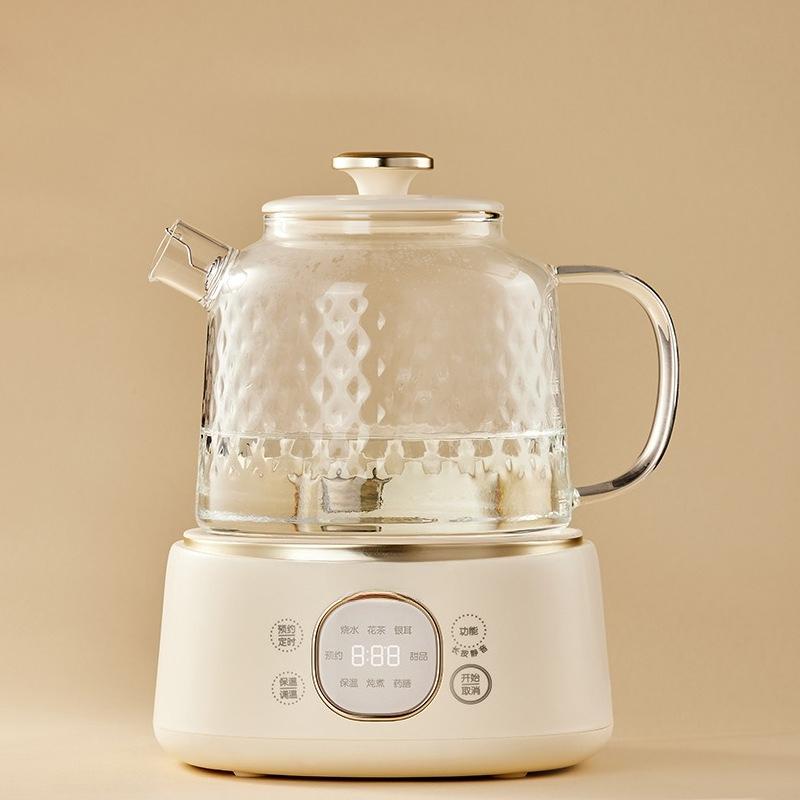 

All-Glass Multifunctional Hot Water Kettle,Household Health Care Kettle for Boiling,Steaming,and Heating,Multi-purpose Electric
