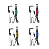 4 pçs indicadores led pesca iluminado swingers mordida luzes indicadoras de alarme com estojo de transporte para