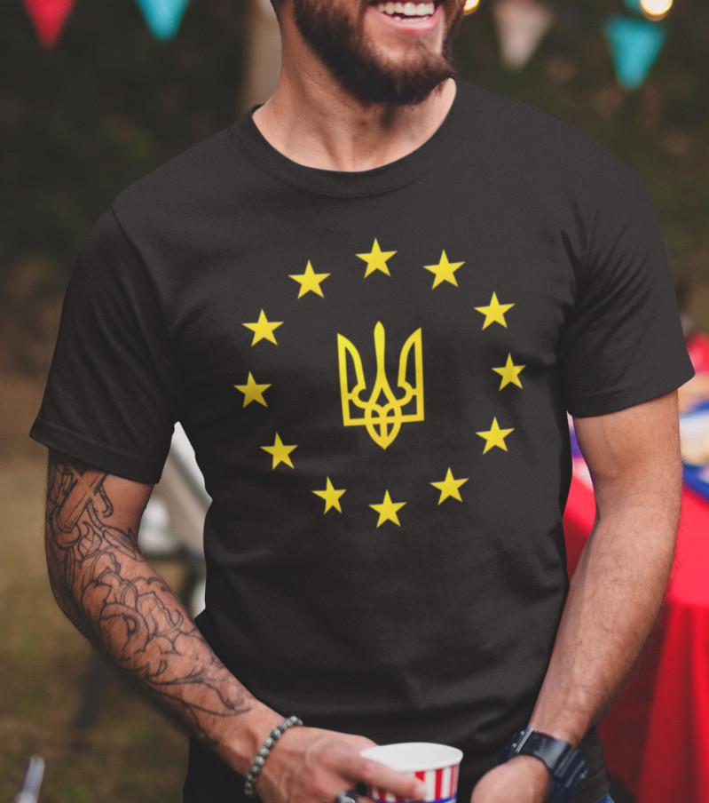 Ukraine T-shirt Ukrainian Flag Trident Ukraine Flag T-shirt Ukraine T-shirt