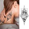 1 Sheet Halloween Dark Gothic Phoenix Temporary Tattoo For Men Women Neck Forearm, Waterproof Realistic Temp Fake Tatoo Stickers