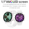 Smart Talk Watch Damen AMOLED Display NFC Steuerung Mass Dail Bluetooth Anruf Smartwatch Herzfrequenz Blutdruck Frauengesundheit