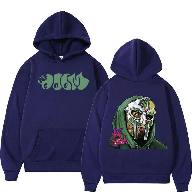 Singer Mf Doom Madlib Madvillain Metal Face Pullover Hoodie Fabric Street Fashion Hoodie Casual Running Sweatshirt