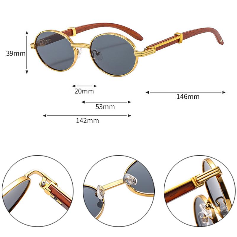 SHAUNA Retro Oval Men Sunglasses Fashion Brand Designer Clear Gradient Lens Eyewear Women Luxury Sun Glasses Shades UV400