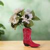 Durable Unique Boot Shaped Vases Elegant Handmade Boot Flower Pot Resin Waterproof Flower Arrangement Pot Office Decor