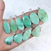 Green Chrysoprase Pendant Sterling Silver Pendant Bezel Pendant Chrysoprase Gemstone Pendant Mix Shape Pendant Brass Pendant Girls Necklace