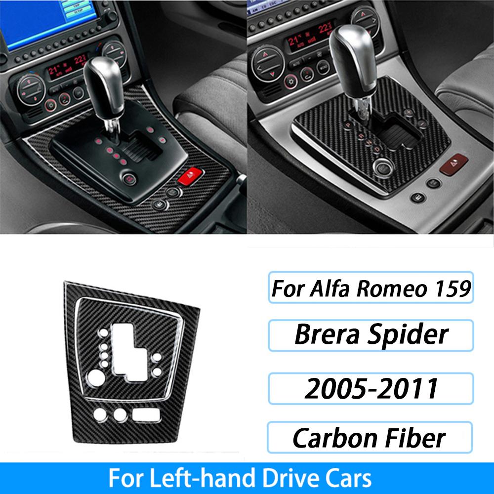 Carbon Fiber Gear Air Outlet Window Lift Steering Wheel Panel Suit Car Interior Accessories Sticker For Alfa Romeo 159 2005-2023