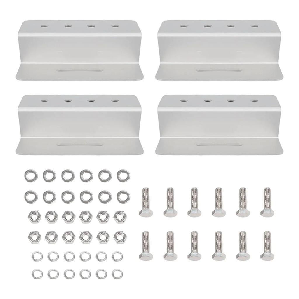 Z Brackets With Screws Solar Panel Mounting Brackets Solar Panel Installation Silver Sturdy Solar Panel Support