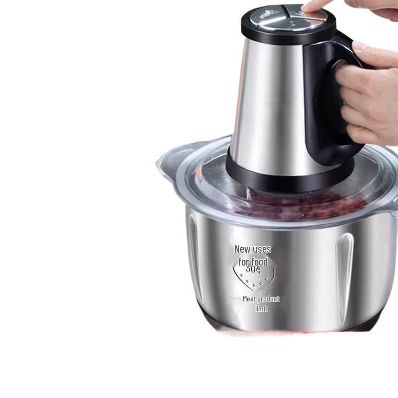 Large Capacity Multifunctional Electric Meat Grinder: Stainless Steel Mincing Food Processor for Home and Commercial Use