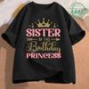 Family Matching Shirts Birthday Princess Family Party Outfits for Parents Kids Family Dad,mom of The Birthday Girl Tops Gift