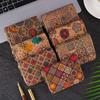 Retro Wood Grain Bohemian Wallet: Multifunctional Short Ladies’ Card Holder Bag
