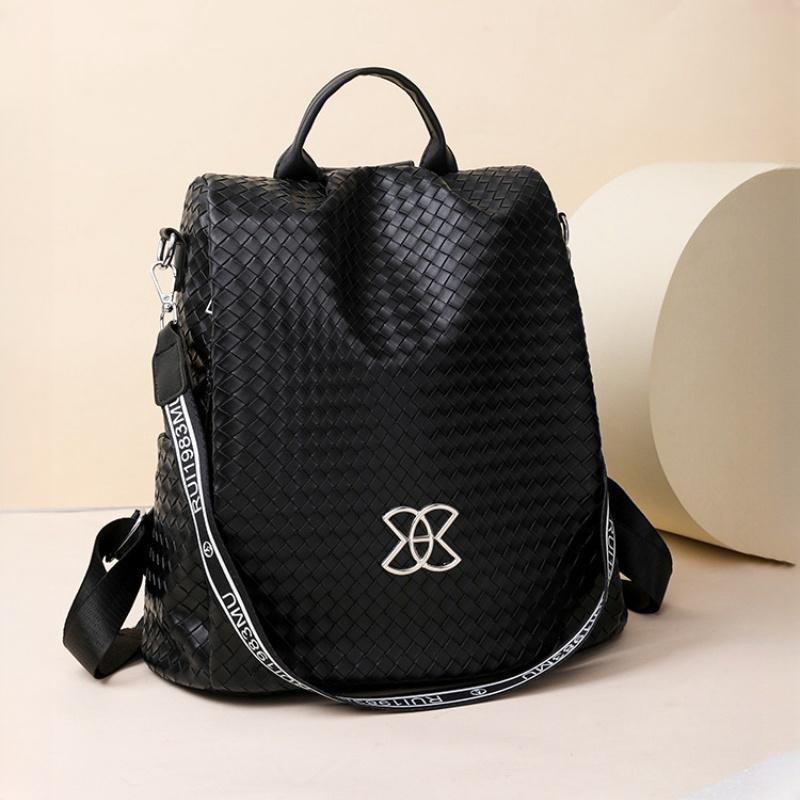 Trendy Nylon Woven Women's Backpack 2024 New Casual Outdoor Ladies Travel Bag Lightweight High Capacity Travel Shopping Shoulders Bag Girl Friend Gift