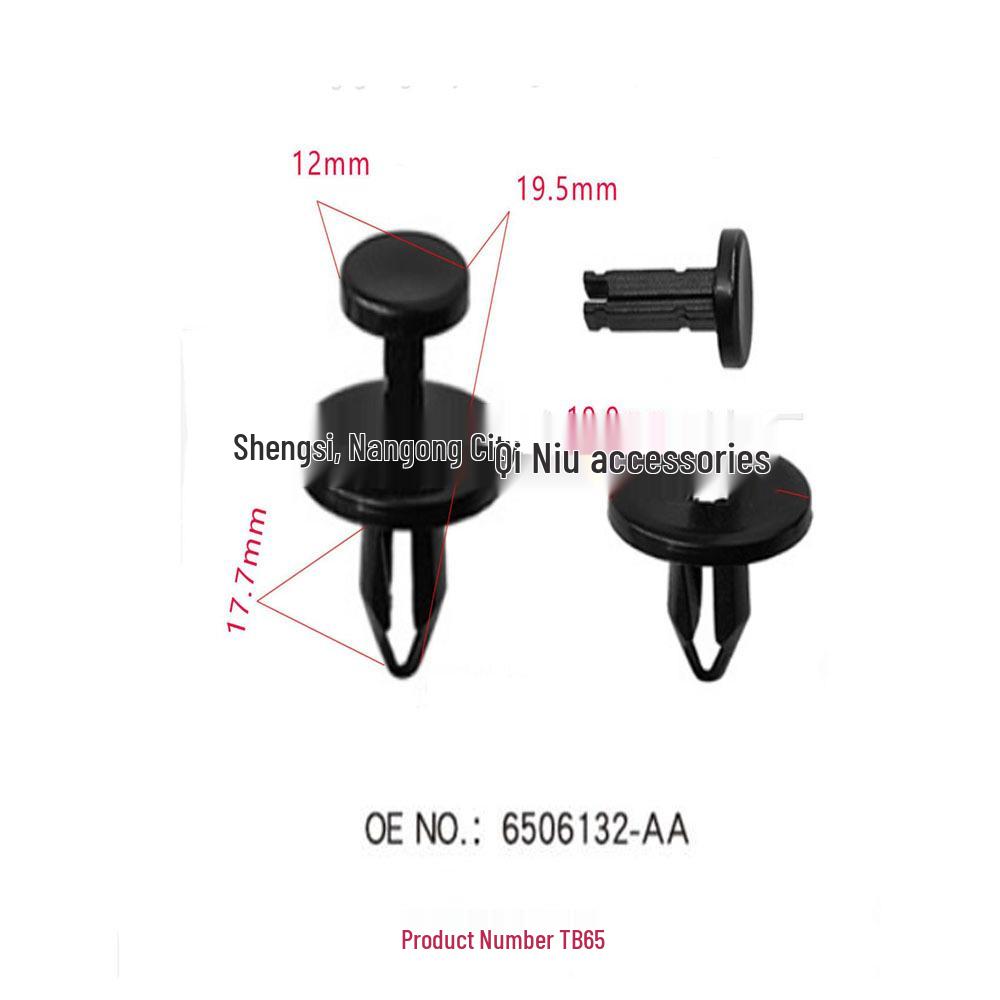 

Ford Mustang Fiesta Mondeo Car Bumper Trim Mudguard Installation Universal Buckle Accessories 10000